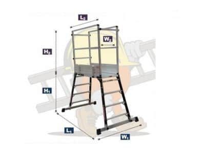 玻璃纖維輕便安全工作臺(tái)